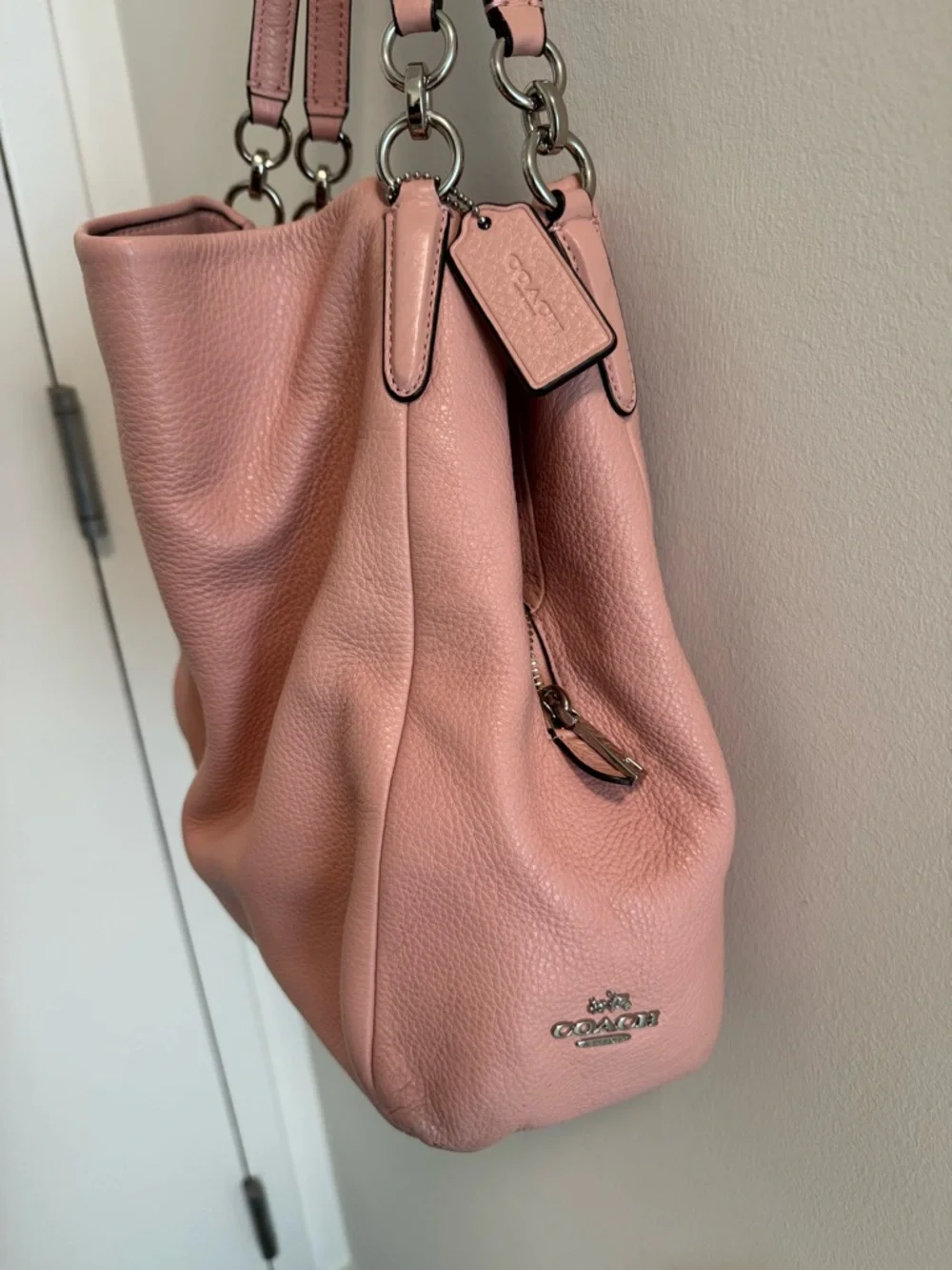 Coach Madison Soft Pebbled Leather Phoebe Bag - Blush Pink - Picture 2 of 5
